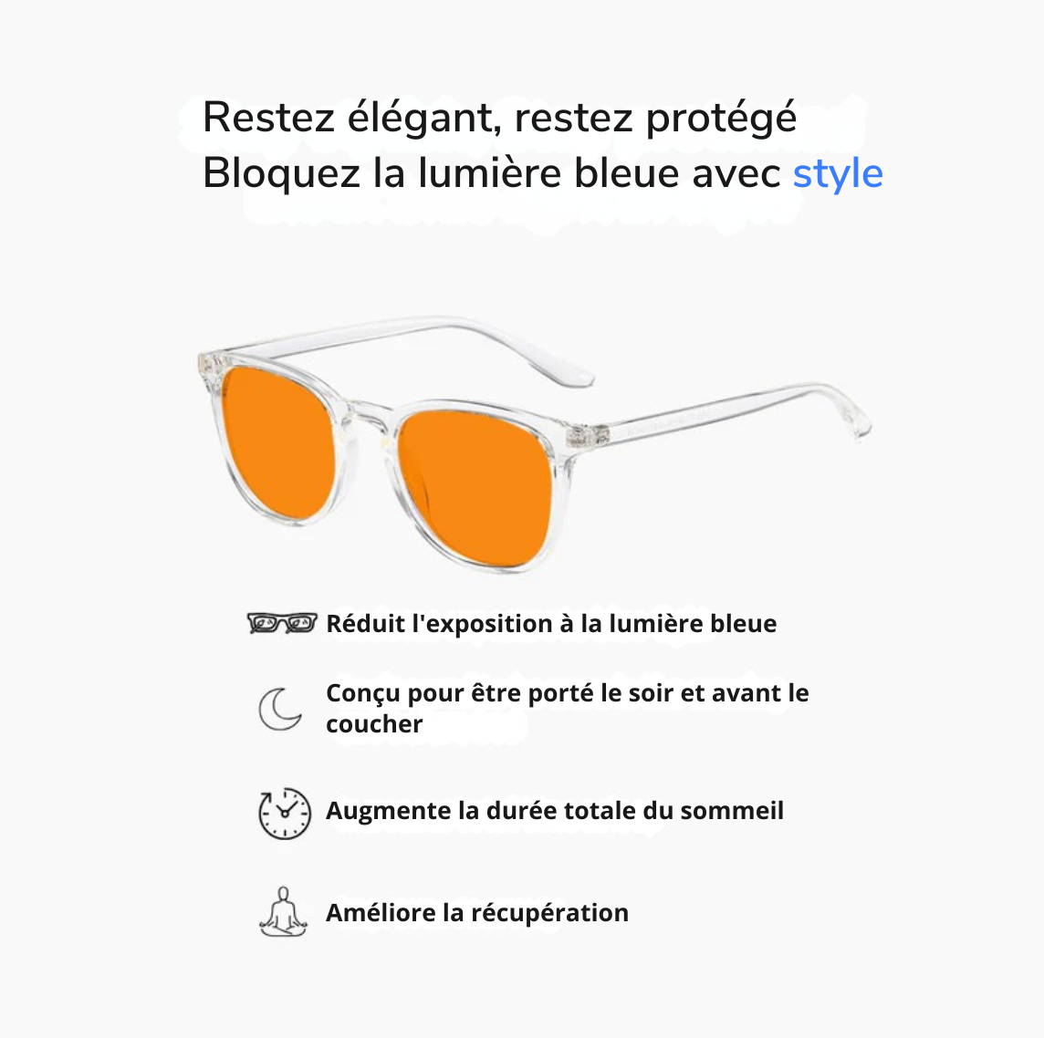 Lunettes anti-lumière bleue