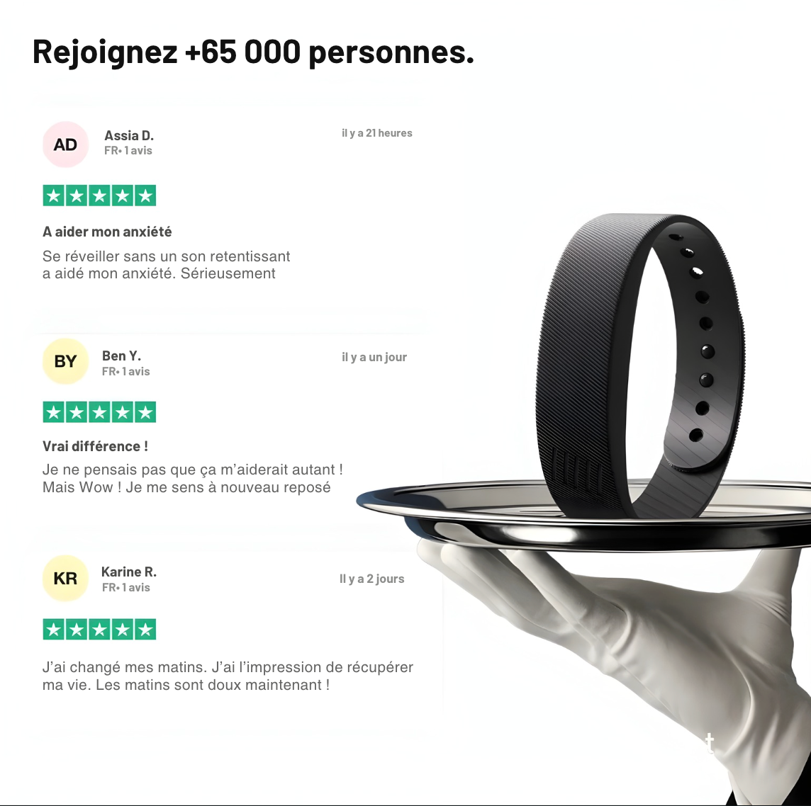 Bracelet alarme de réveil